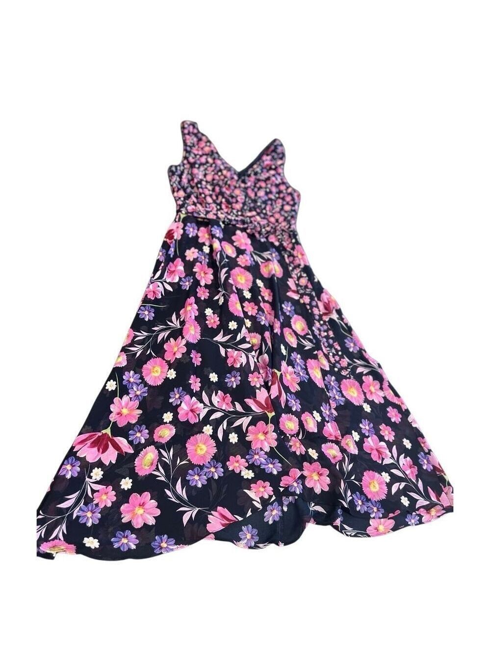 DKNY Chiffon floral dress size 6